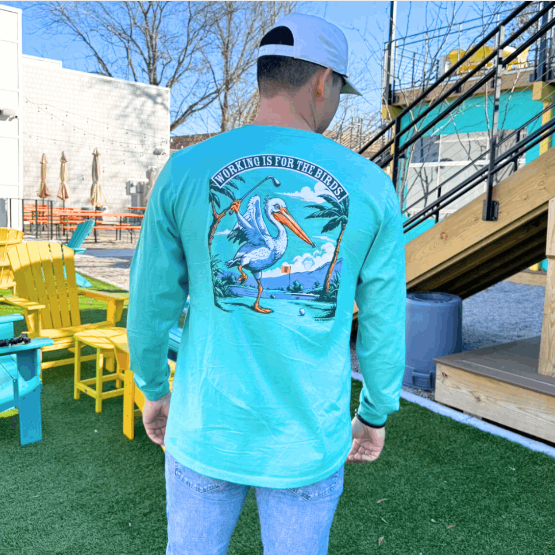 Working For The Birds Long Sleeve Tee