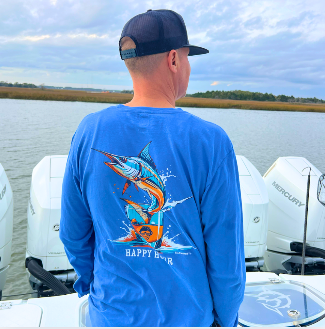 Happy Hour Marlin Long Sleeve Tee