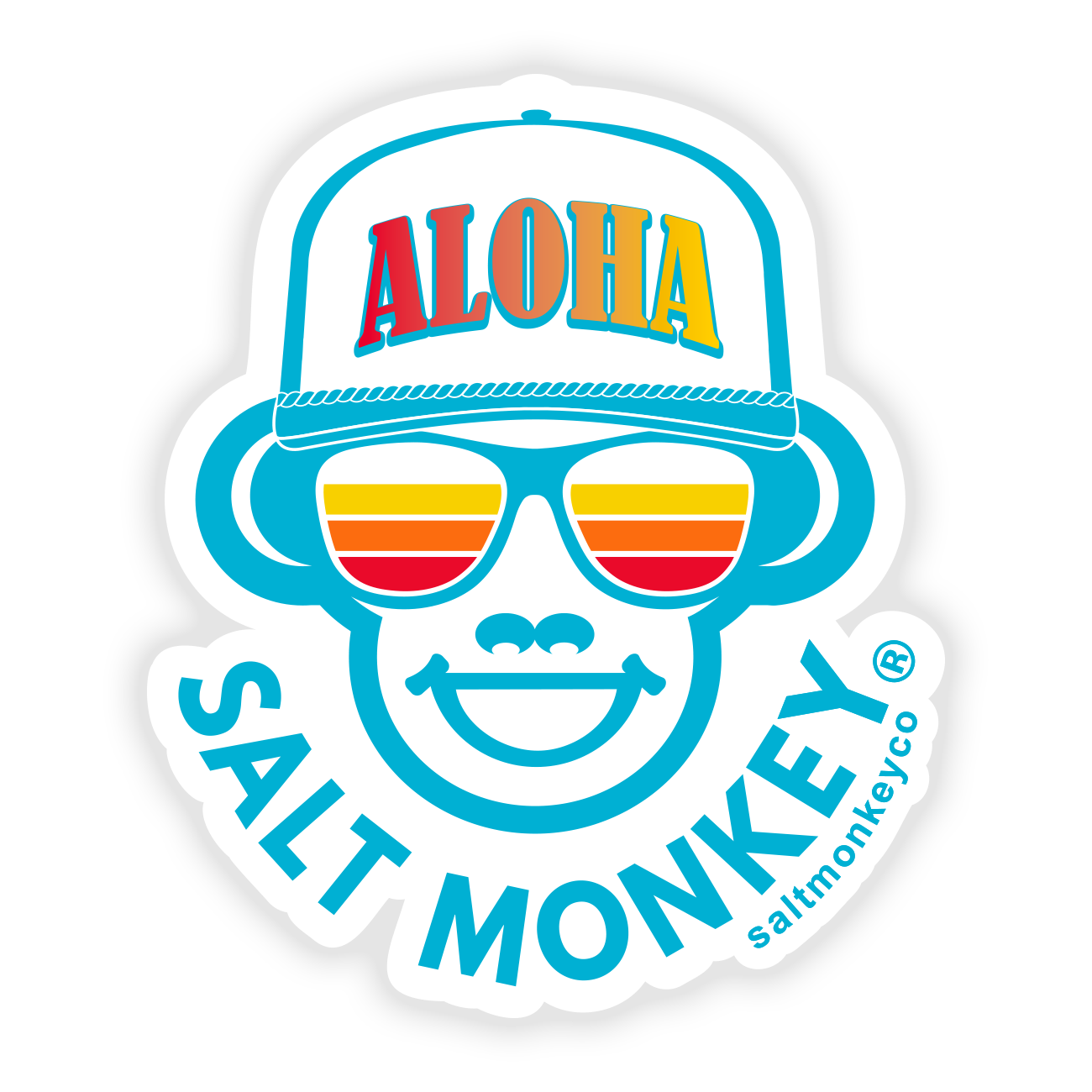 ALOHA Trucker Logo Sticker