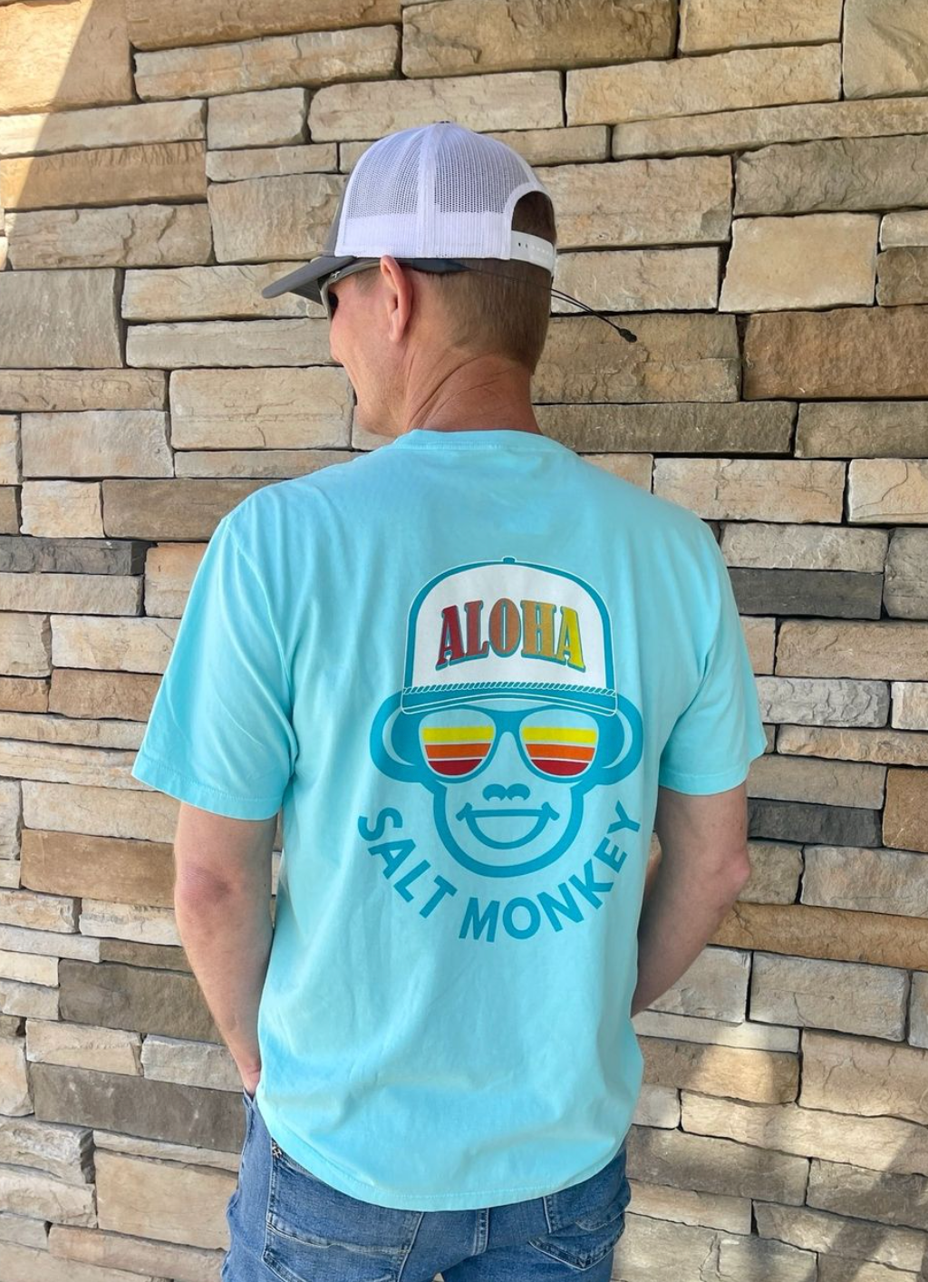 Aloha Trucker Tee - Salt Monkey: Breakaway, Relax and Chill Clothing for Men, Women & Kids. saltmonkey.com