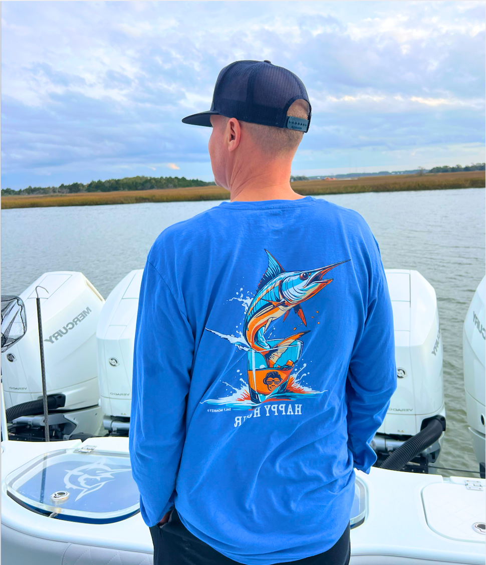 Happy Hour Marlin Long Sleeve Tee